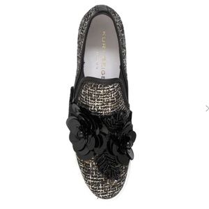 Kurt Geiger Lamont Low Top Sneakers, platform tweed embellished shoes size 37